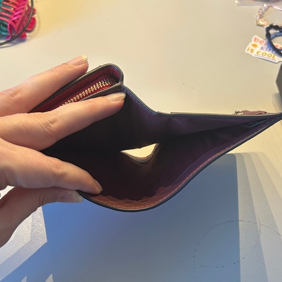 Red Coach Snap Wallet - Picture 5 of 5